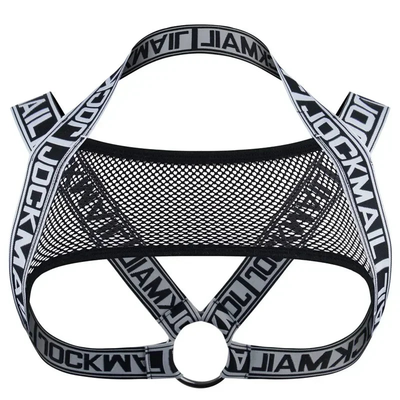 Jockmail Leather Sex Underwear Adults Erotic Lingerie Elastic Suit Sissy Bra Bondage Harness Tank Top Men for Sexy Gay Boys luvshop24