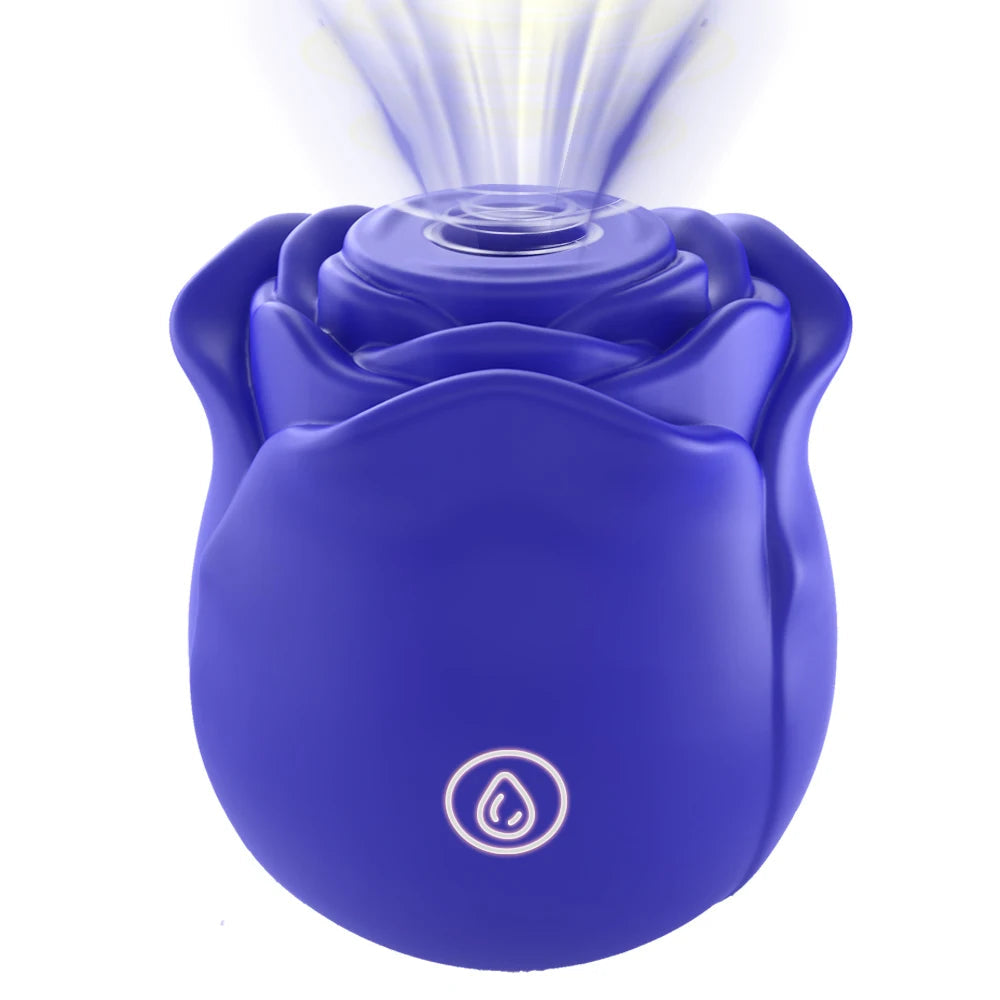 1PC Rose Flower 2 In 1 Vibrator Sucking Beating Nipple Clitoral Stimulator Powerful G-spot Vaginal Vibrator Sex Toys for Women luvshop24