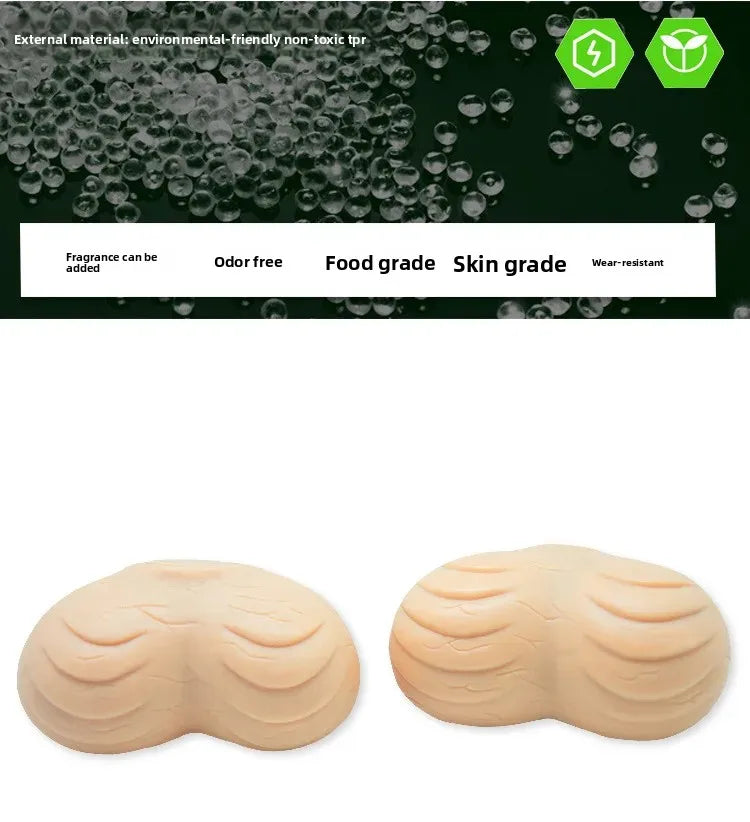 Stress Relief Balls Realistic Male Testicle Design Soft Plastic Squeezable Toy for Men Adult Entertainment Egg Shaped Toys luvshop24