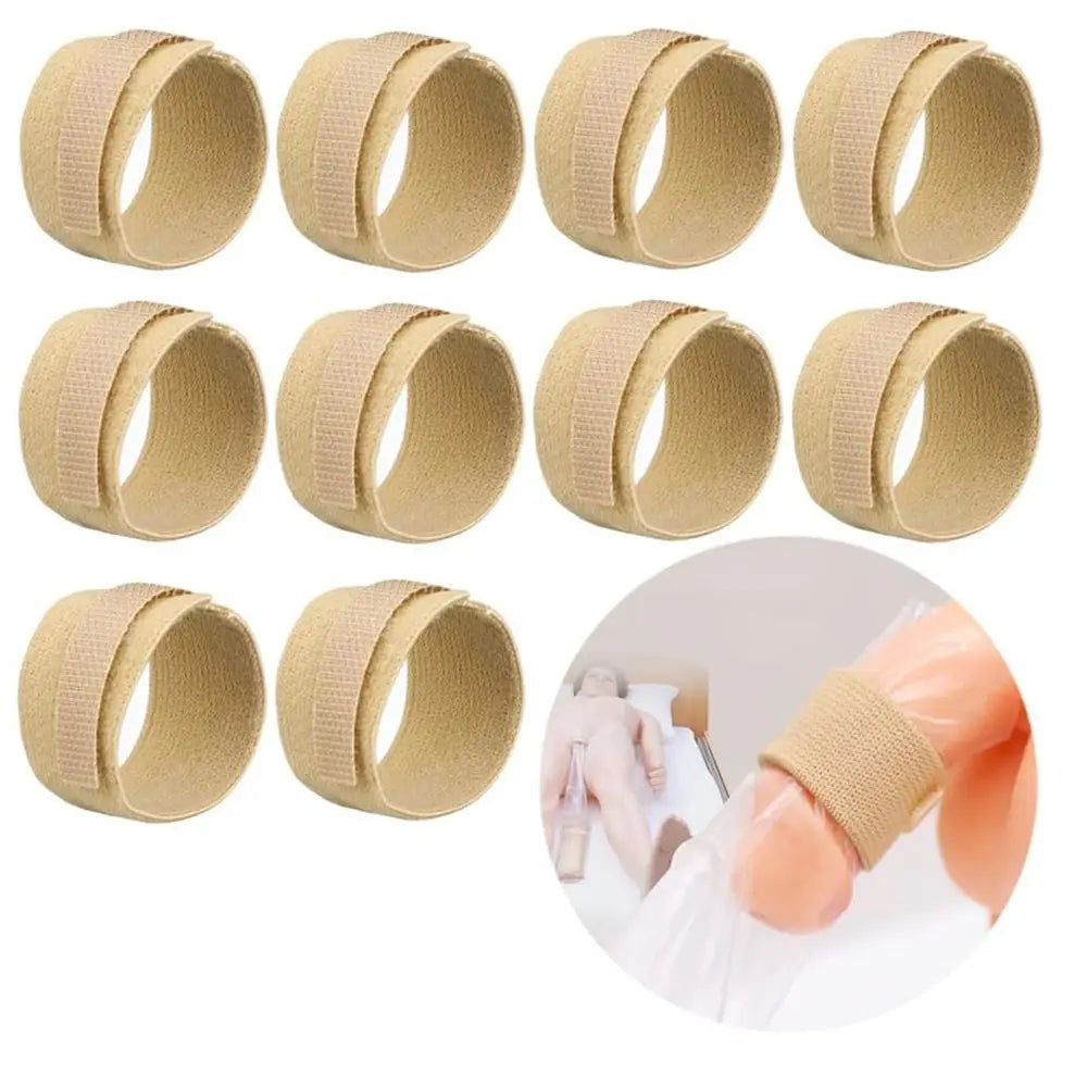 10 Pcs Male External Catheter Strap, Adjustable Urinary Incontinence Penile Clamp Fixer Reusable Holder Band Men luvshop24