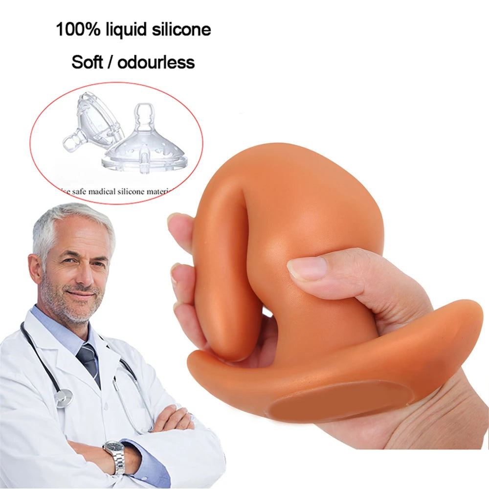 Soft Anal Plugs for Gay Men Prostate Massage Liquid Silicone 35-80mm Huge Butt Plug Anal Training Comfortable To Wear But Plug luvshop24