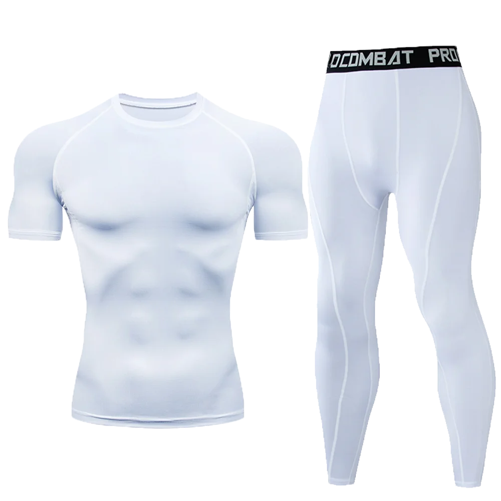 1pcs Men Long-sleeved Thermal Underwear Male Tight Fitting Fast Dry Elastic Fitness Suit Set Man Autumn Winter Sprots Wear luvshop24