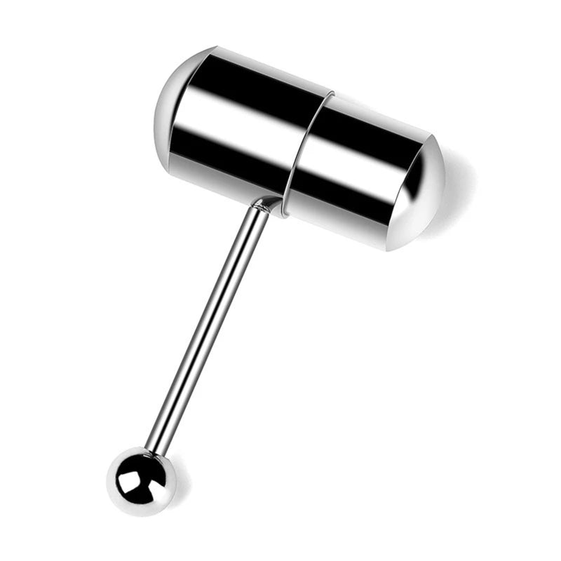 Stainless Steel Vibrating Tongue Ring Barbell Tongue Piercing Jewelry Tongue Body Piercing Barbell Tongue Rings Wholesale luvshop24