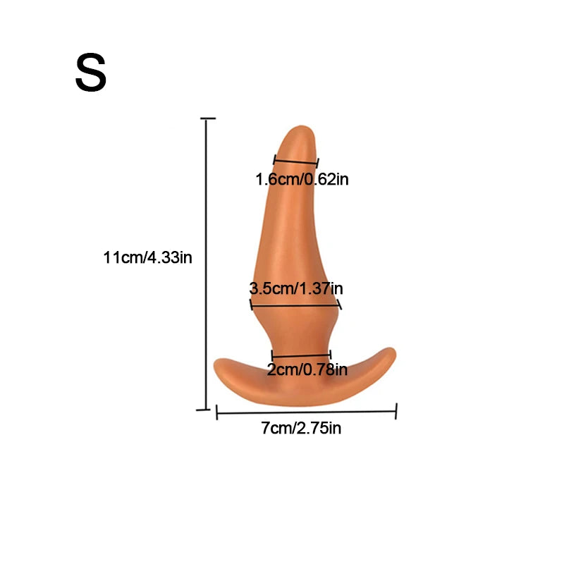 Soft Anal Plugs for Gay Men Prostate Massage Liquid Silicone 35-80mm Huge Butt Plug Anal Training Comfortable To Wear But Plug luvshop24