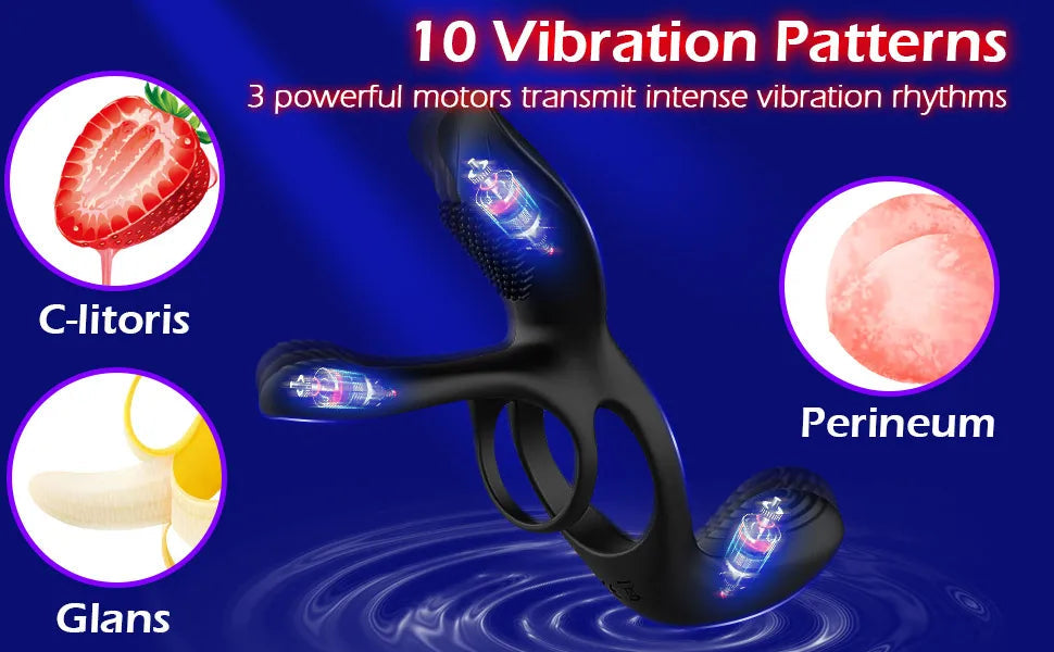 Kushor Vibrating Cock Ring Sex Toy Adult Goods For Men Ejaculation Delay Penis Extender Enlargement Male Massager Vibrator Gay luvshop24