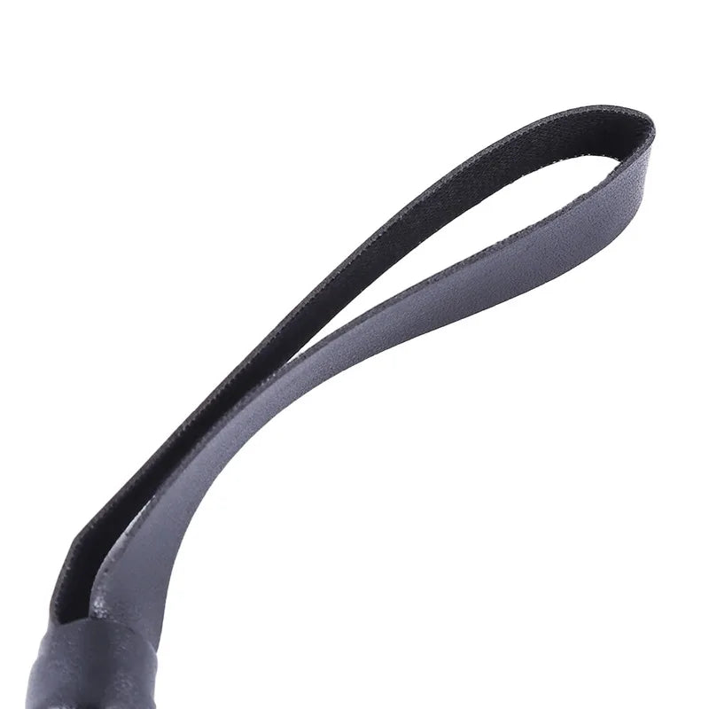 High Quality Pu Leather Pimp Whip Racing Riding Crop Party Flogger Hand Cuffs Queen Black Horse Riding Whip Sports Horsewhip luvshop24