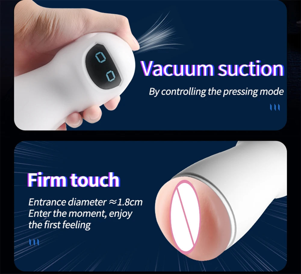 Automatic Male Sucking Mastubator Vibration Blowjob Machine Masturbation Cup Sex Toys Adult Goods for Men Masturbate Supplies luvshop24