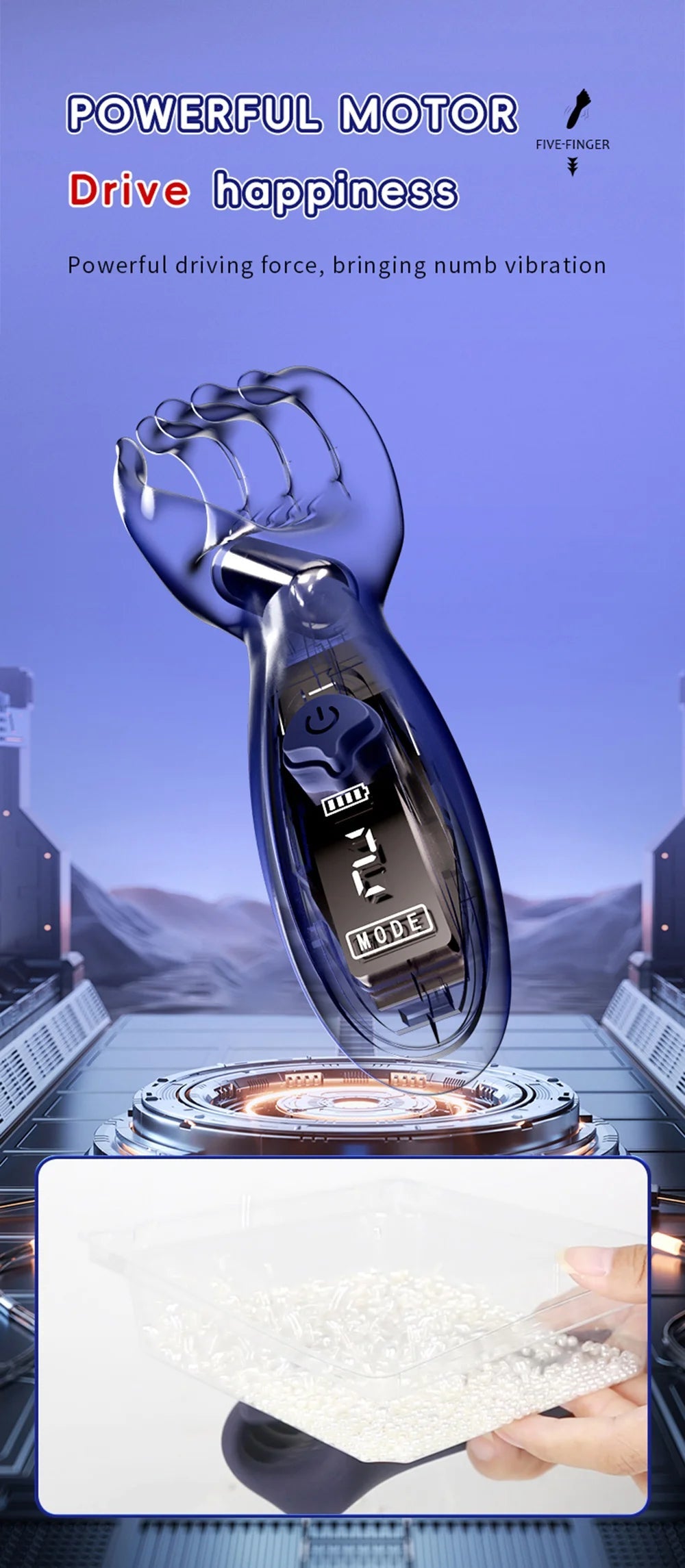 Glans Trainer for Men Powerful Vibrating Penis G Spot Masturbator Soft Fingertip Prolong Endurance Massage Vibrator Erotic Toys luvshop24