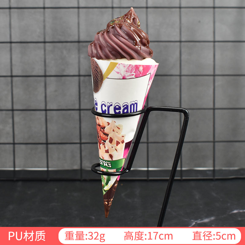 1pc/lot Simulation Ice Cream Cone Dessert Ice Cream Milk Tea Shop Decoration Fake Fruit Ice Cream Props Decoration Model DIY luvshop24