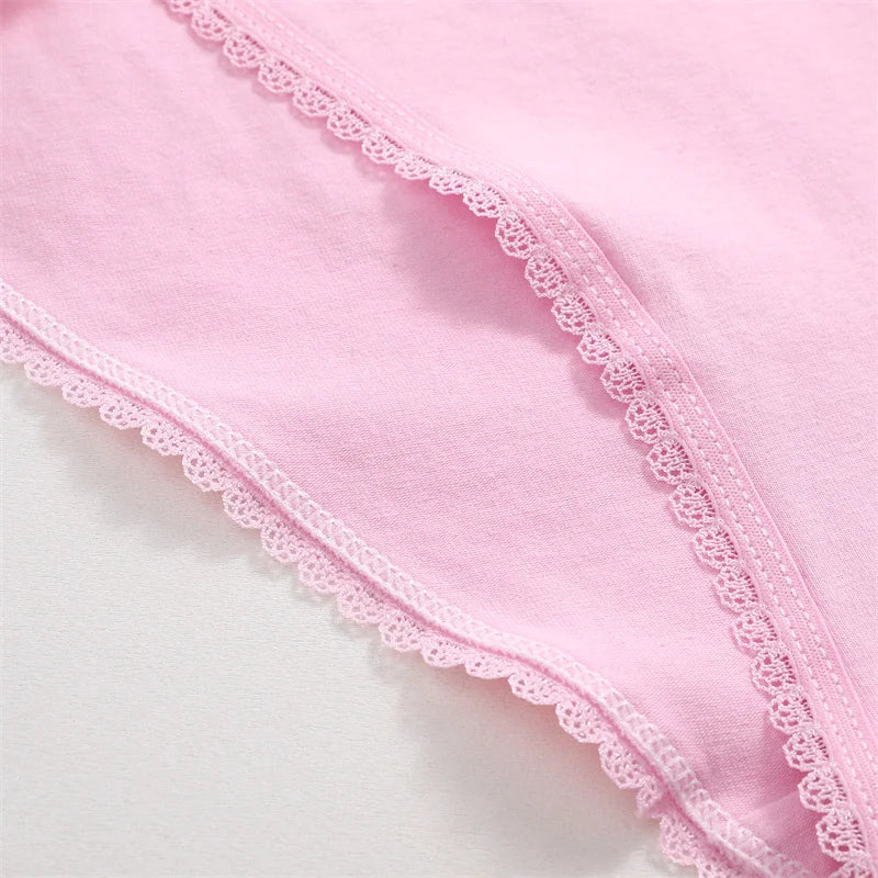 Lace Panties Women Cotton Briefs Female Comfortable Underwear 4PCS/Set Elstice Solid Color Panties Female Low Rise Sexy Lingerie luvshop24