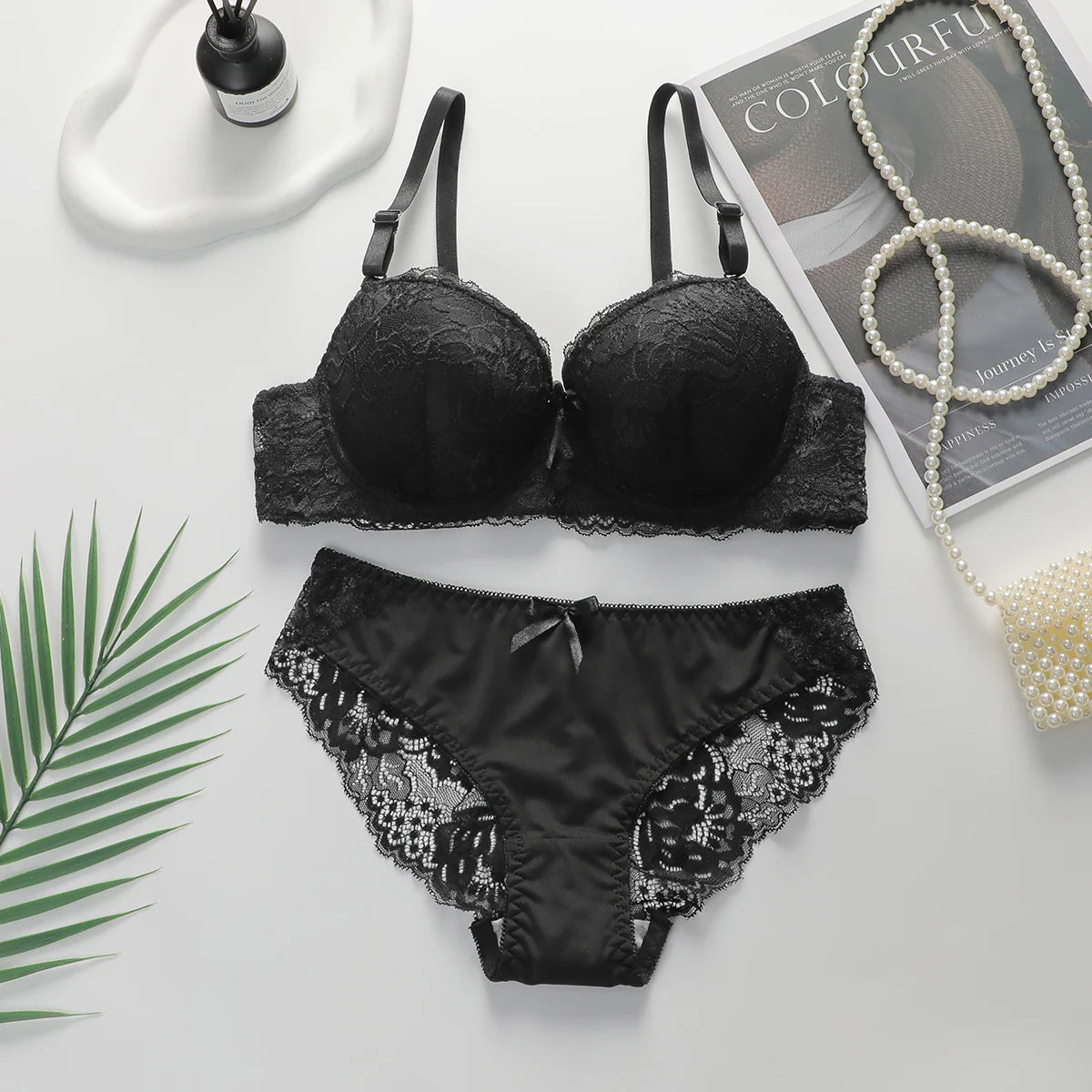 Lace Bras Set For Womens Sexy brs & panty sets Female Lingerie Embroidered 34/75 36/80 38/85 BCD Cup Underwear luvshop24