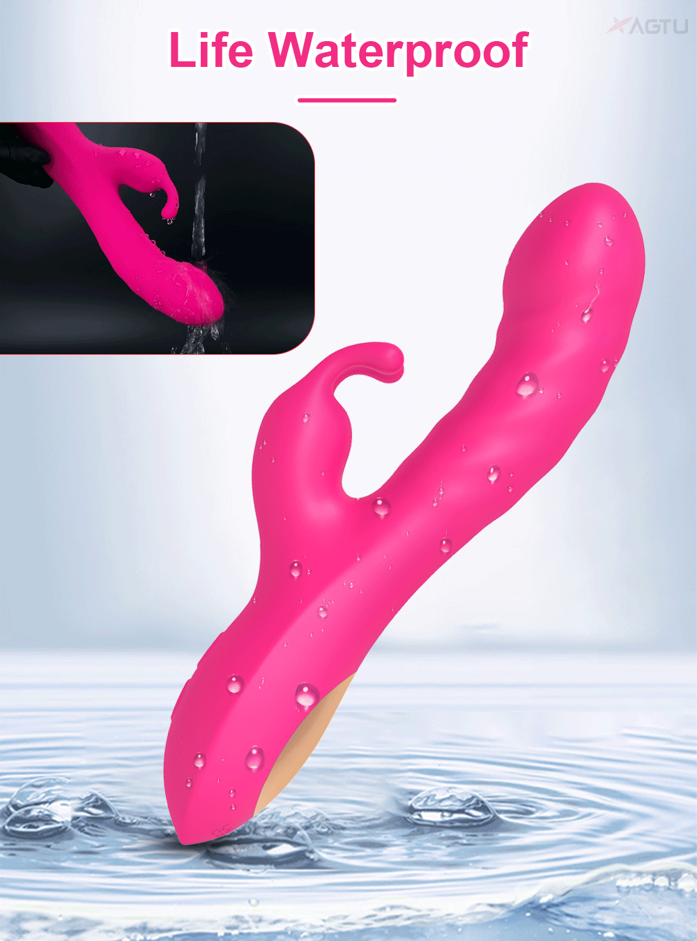 Rabbit Vibrator For Women Powerful G Spot Telescopic Rotating Clitoris Vagina Stimulator Female Masturbator For Adult Sexy Toys luvshop24