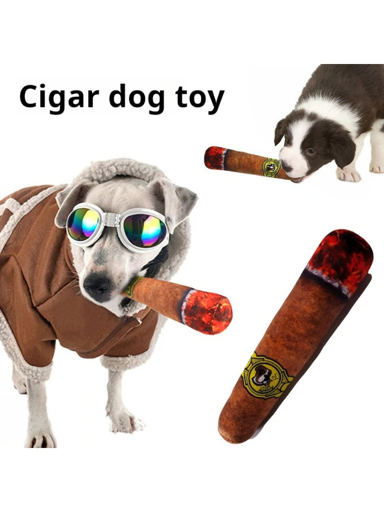 Interactive Dog Joint Sound Puppy Toys Cigar For Small Resistant Squeak Dogs Indestructible Dog Plush Chewing Toy Pet Bite Toys luvshop24