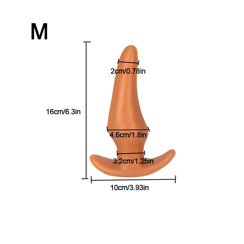 Soft Anal Plugs for Gay Men Prostate Massage Liquid Silicone 35-80mm Huge Butt Plug Anal Training Comfortable To Wear But Plug luvshop24