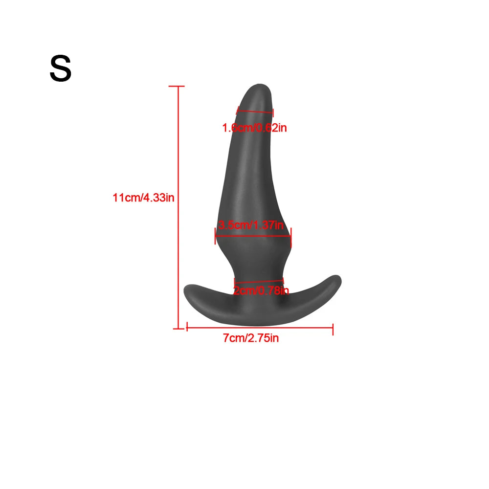 Soft Anal Plugs for Gay Men Prostate Massage Liquid Silicone 35-80mm Huge Butt Plug Anal Training Comfortable To Wear But Plug luvshop24