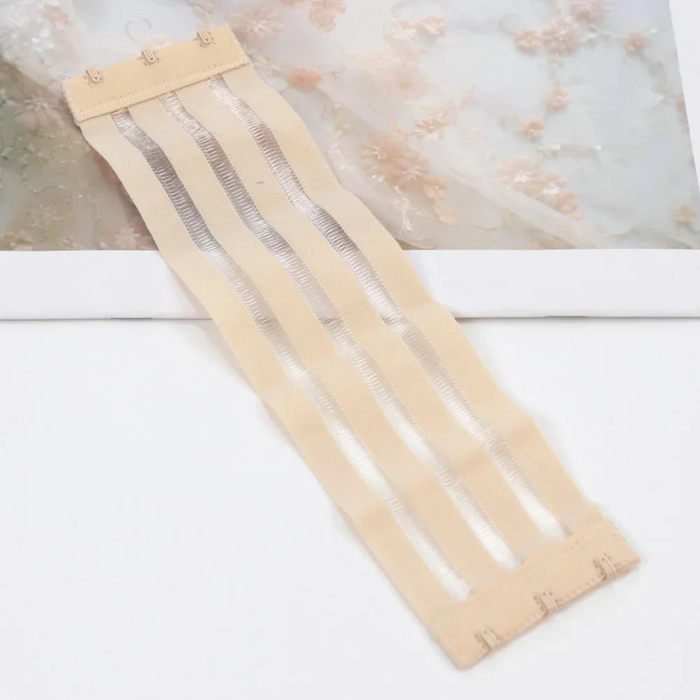 22cm 25cm extended Women Non Slip Bra Extension Strap Extenders 3 Buckles Elastic Bra Extender Hook Clip Adjustable Belt Buckle luvshop24