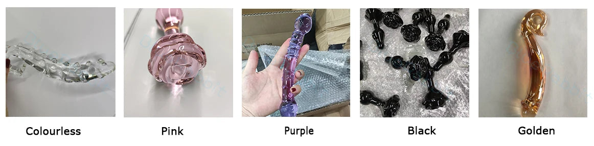 Sea Horse Glass Anal Plugs Wholesale Glass Masturbation Erotic Toys Pink Purple Black Green Blue Crystal Glass Dildos for Women luvshop24