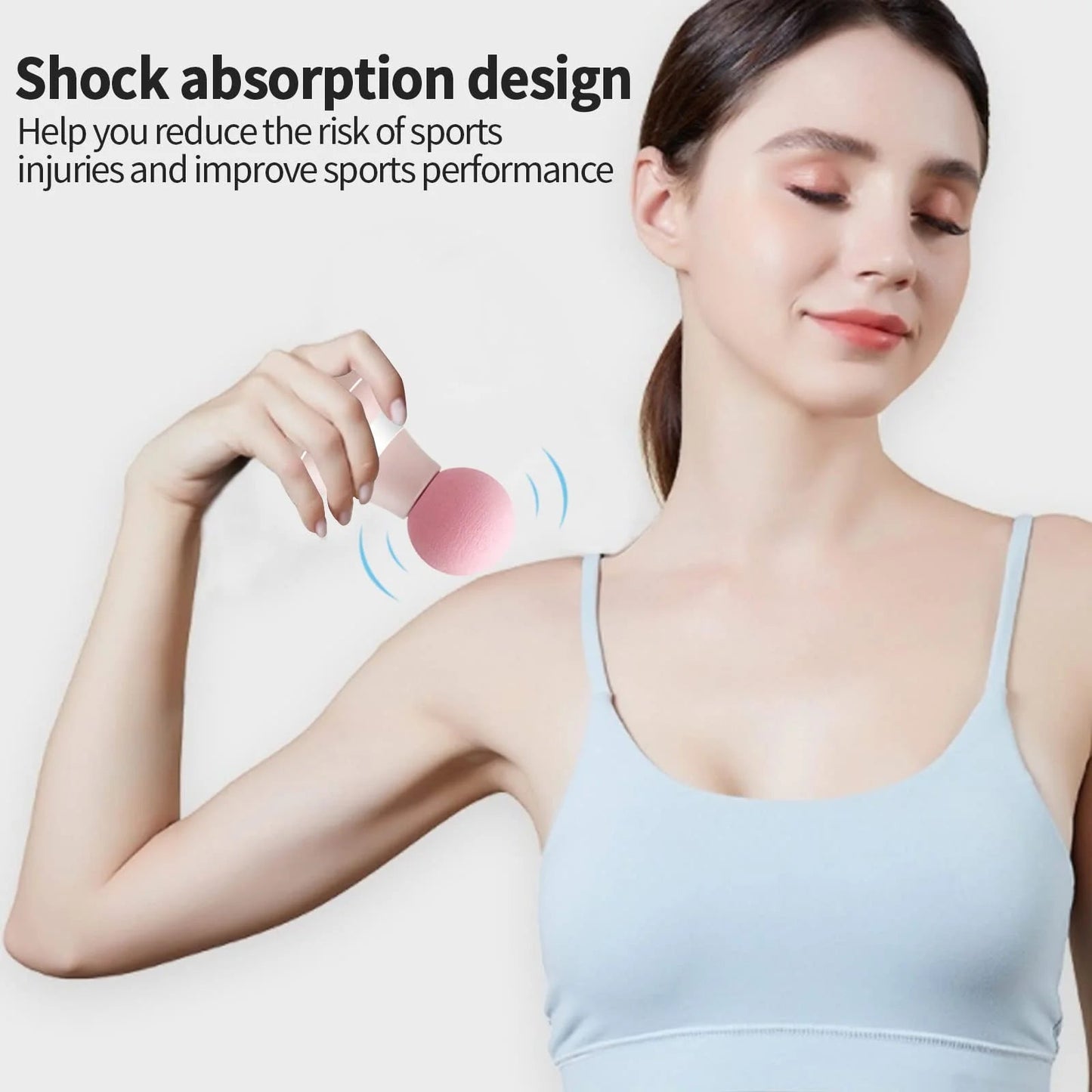 Upgrade 2.0in*4.5in - Mini Electric Handheld Massager Wand, Powerful 6 Speed Vibration Modes,Cordless Handheld and Portable,Suit luvshop24