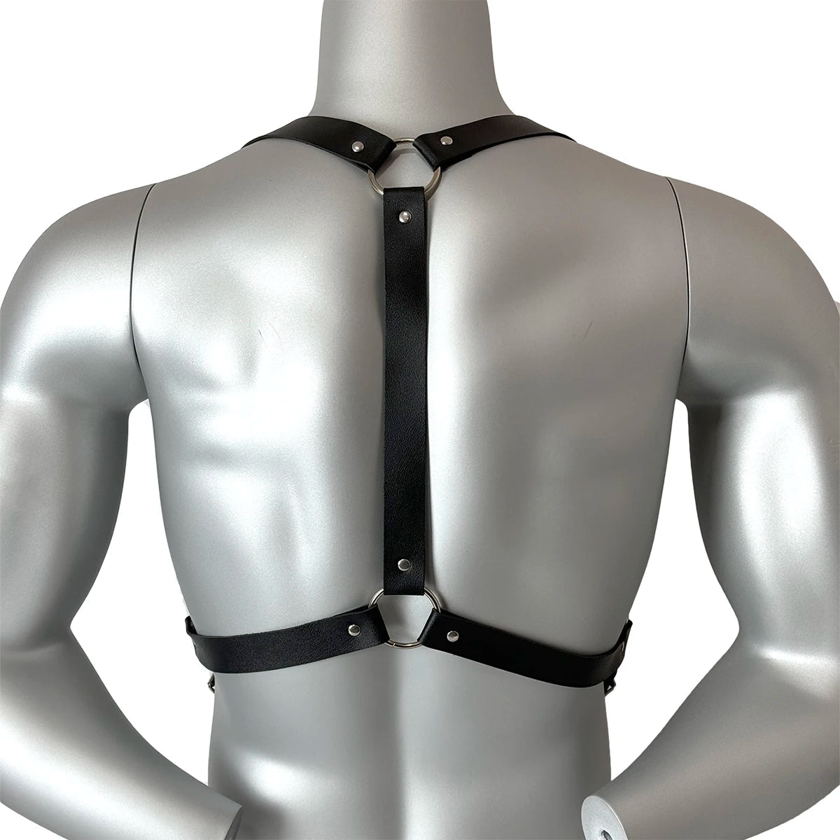 Sexy Male PU Leather Chest Harness Bondage Strap Adjustable Shoulder Belt Lingerie Fetish Gay Clothing Accessories for Men luvshop24