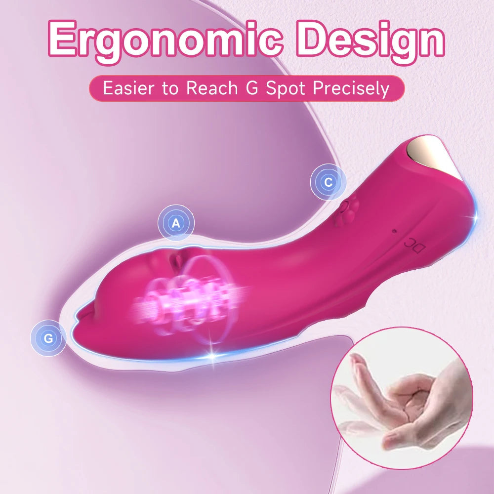 10 Speed G-Spot Finger Vibrator Clitoral Nipple Stimulation Massage Masturbator Suitable for Adult Women or Couples Sex Toy luvshop24