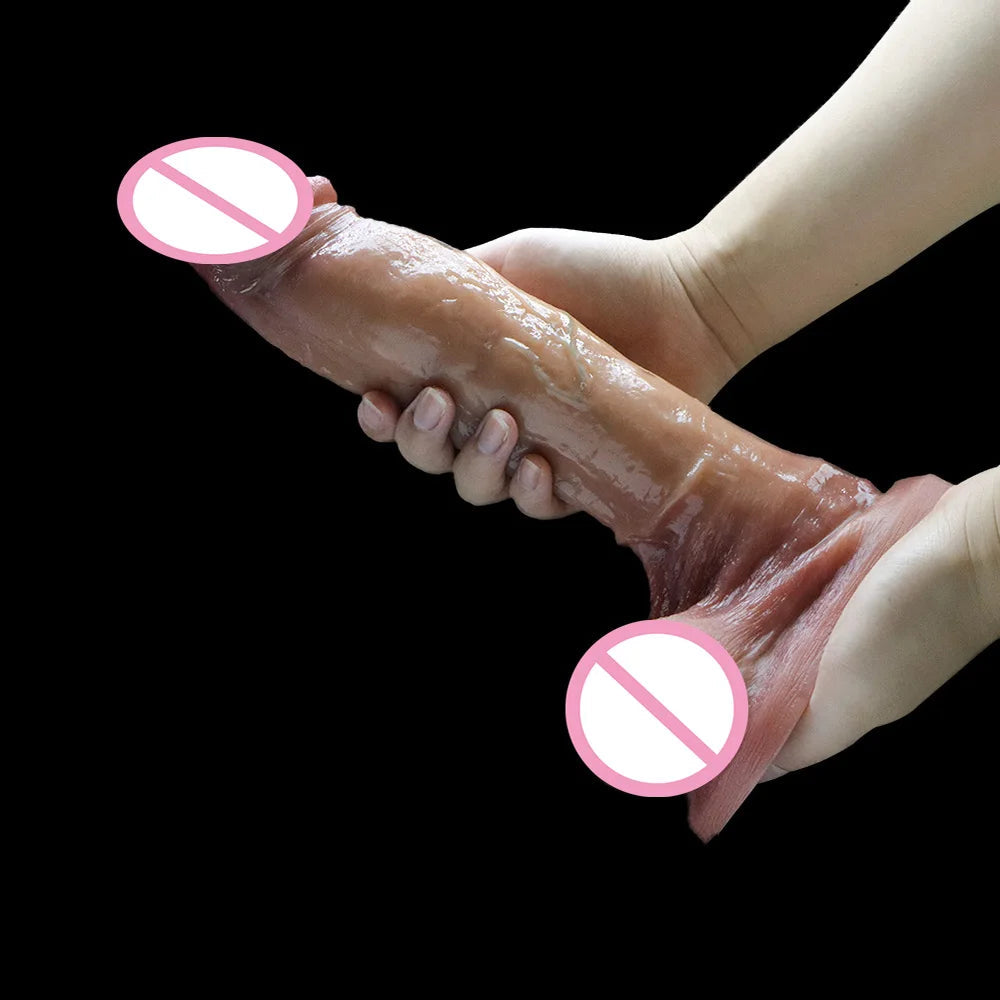 18+ Realistic Dildos For Women Liquid Skin Silicone Dildo With Suction Cup Vaginal/G-Spot Masturbation Massage Penis Realista luvshop24