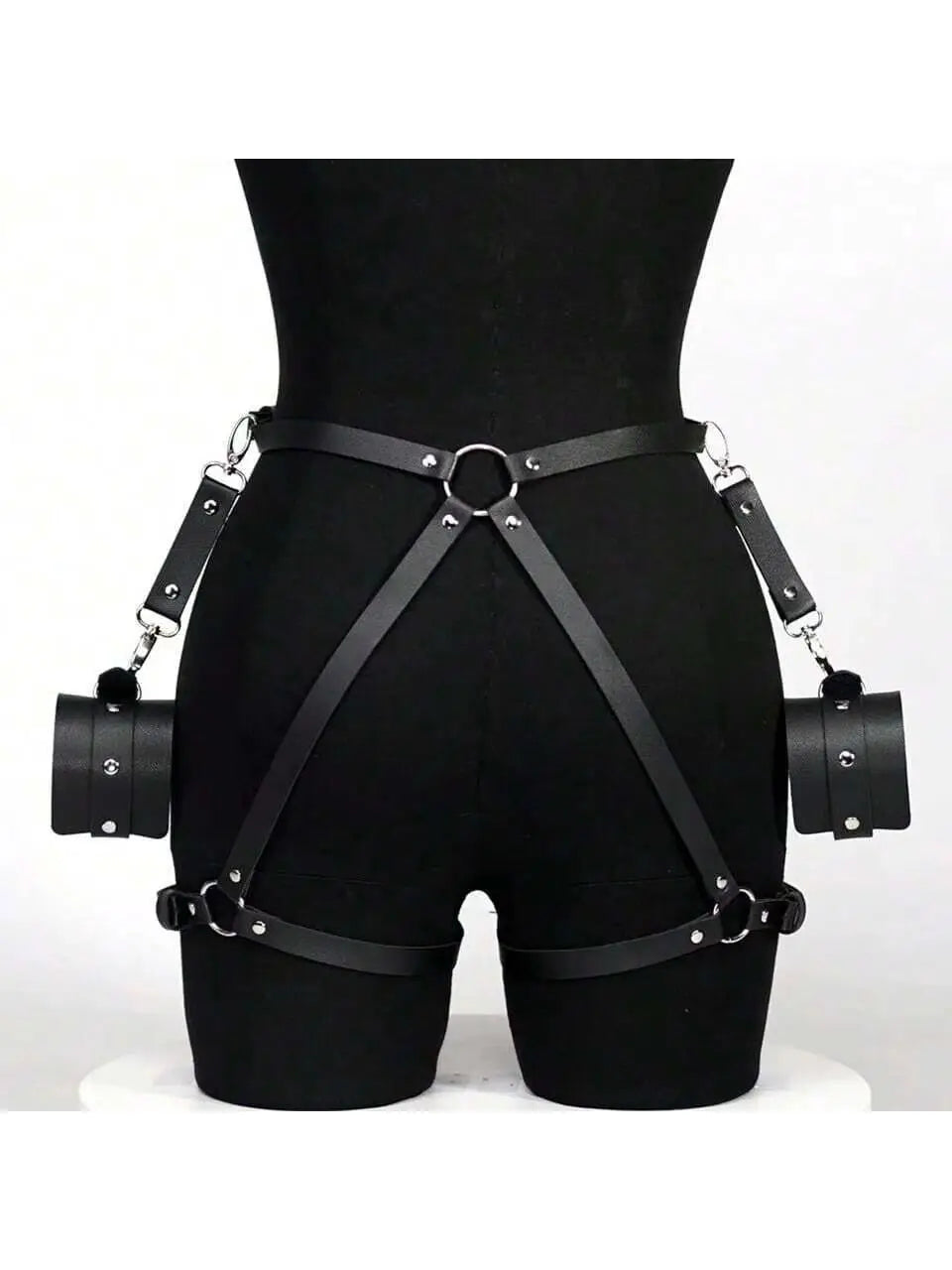 Leather BDSM Kit Handcuffs Sex Toys Games For Couples Body Harness Cuffs Bondage Straps Erotic Adult Sex Toys for Party Sexy luvshop24