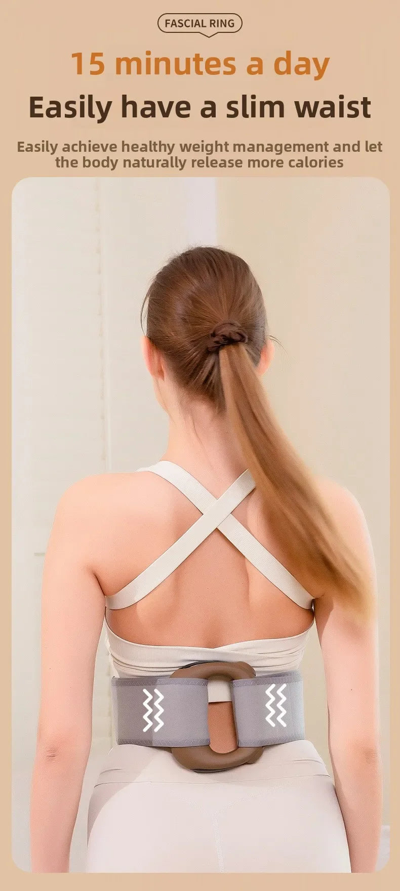 Vibration Fascia Massage Ring Portable Mini Shaking Machine for Shoulder Neck Back Pain Relief Yoga Massager luvshop24
