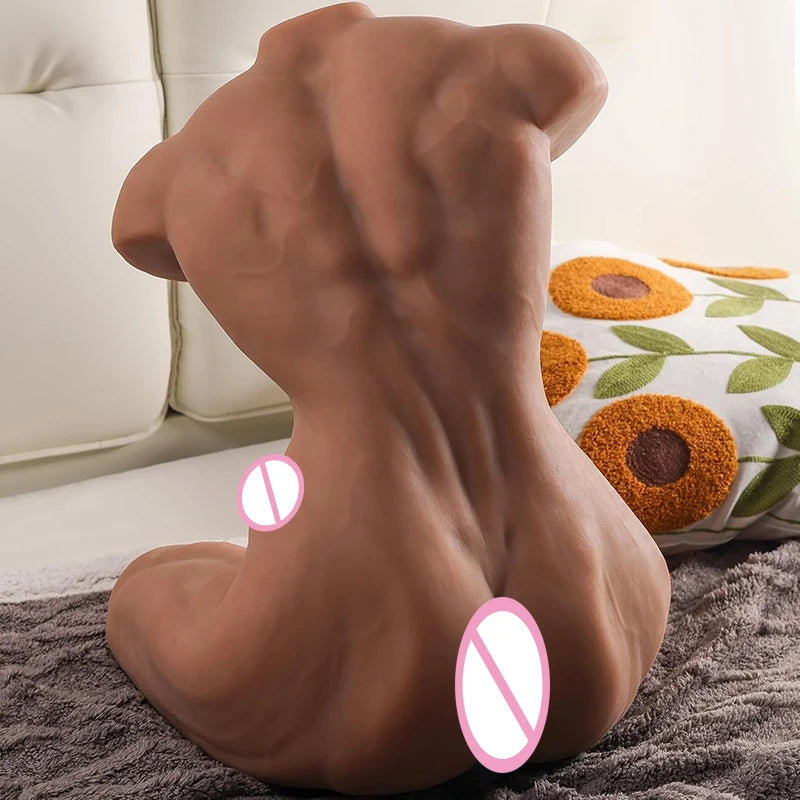 RENHEYUOU Sex Doll Sexy Muscle Big Dildo Gay Insertable Anal Big Ass Bodybuilding Torso Doll Half Body Adult Sex Toys 18+ XXX luvshop24