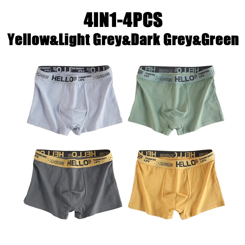 1-20Pcs Mens Underwear Male Boxers Sexy Underpants Comfortable Breathable Fashion Boys Panties Underwear Boxershorts Men luvshop24