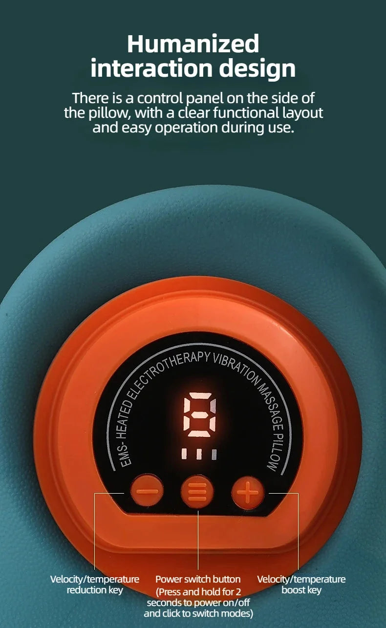 Electric Neck Massager USB Infrared Heating Airbag Neck Traction Vibration Shoulder Cervical Spine Shoulder Support Relax luvshop24