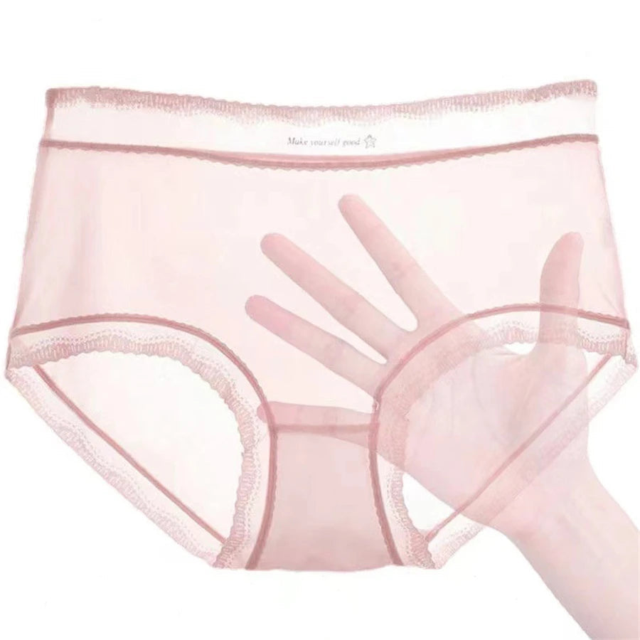 New sexy lace Panties Women Briefs ice silk breathable seamless Underwear Women ultra-thin and comfortable Female Lingerie luvshop24