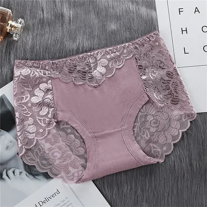 Lace Breathable Women's Underwear Panties Lace Lingerie Female Underwear Ladies Casual Underpants Seamless Women's Briefs luvshop24