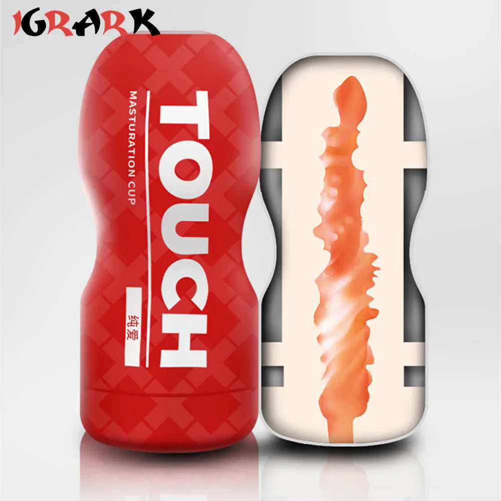 Male Masturbator Cup Soft Pussy Sex Toys Transparent Vagina Adult Endurance Exercise Products Vacuum Pocket Cup Sex Toys for Men luvshop24