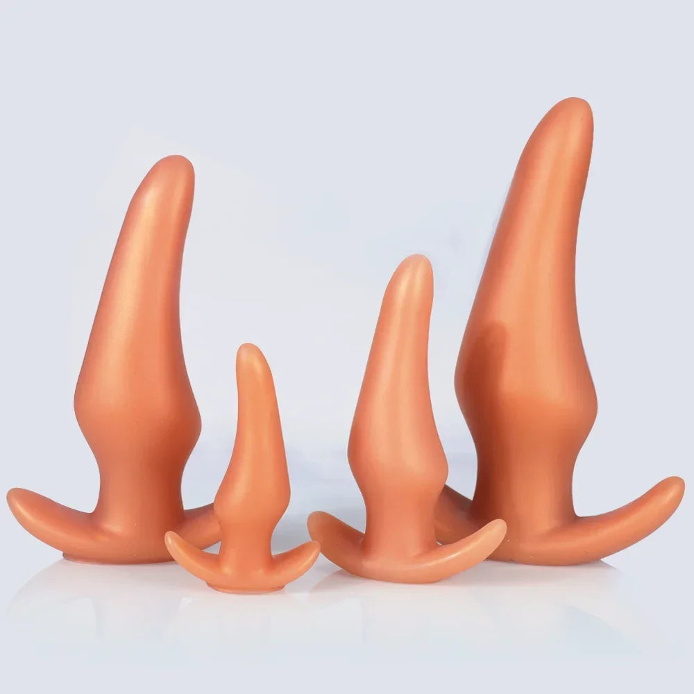 Wearable Anti Drop Soft Anal Plugs Prostate Massage Liquid Silicone Huge Butt Plug Anal Training Comfortable To Wear Butt Plug luvshop24