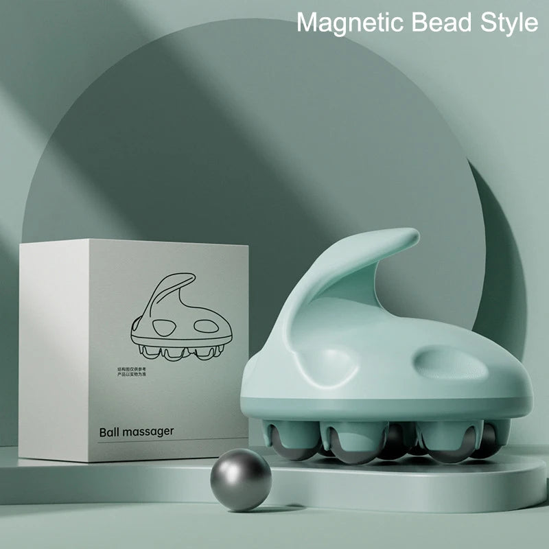 Multifunctional Roller Massage Tools 7-Bead Handheld Ball Massager Magnetic Bead Steel Ball Full Body Muscles Relax Portable luvshop24