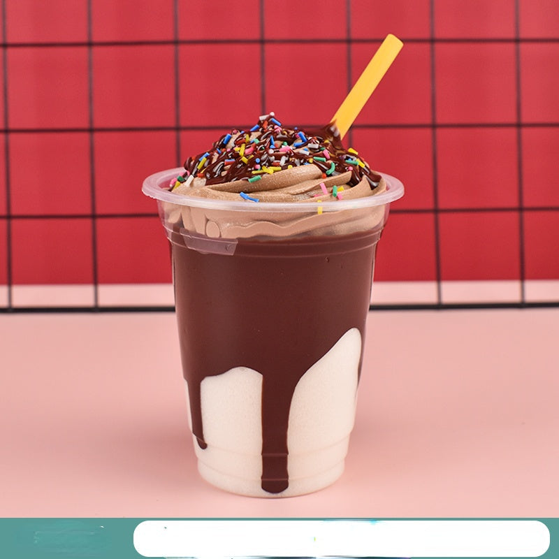 1pc/lot Simulation Ice Cream Cone Dessert Ice Cream Milk Tea Shop Decoration Fake Fruit Ice Cream Props Decoration Model DIY luvshop24