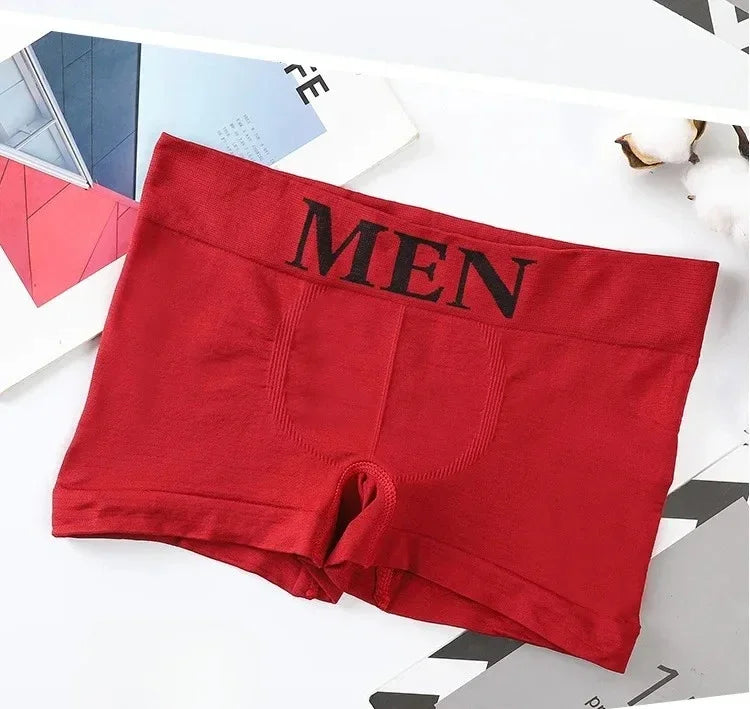 3 Pcs Men's Panties Underwear Boxers Breathable Man Boxer Solid Underpants Comfortable Male Brand Shorts Black Blue Underwear luvshop24