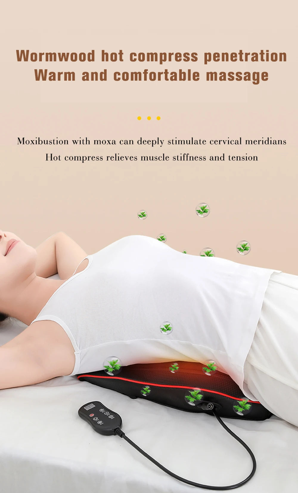 Portable Massager, Waist Massager, Full-body Muscle Relaxer, Car-portable Backrest Vibration Comfort Massager luvshop24