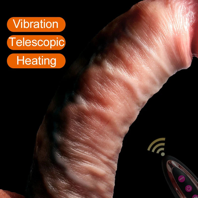 Realistic Dildo Telescopic Vibrator Female Vagina Stimulator Big Penis Anal Plug Man Real Cock Dick Adult Sex Toys for Women luvshop24