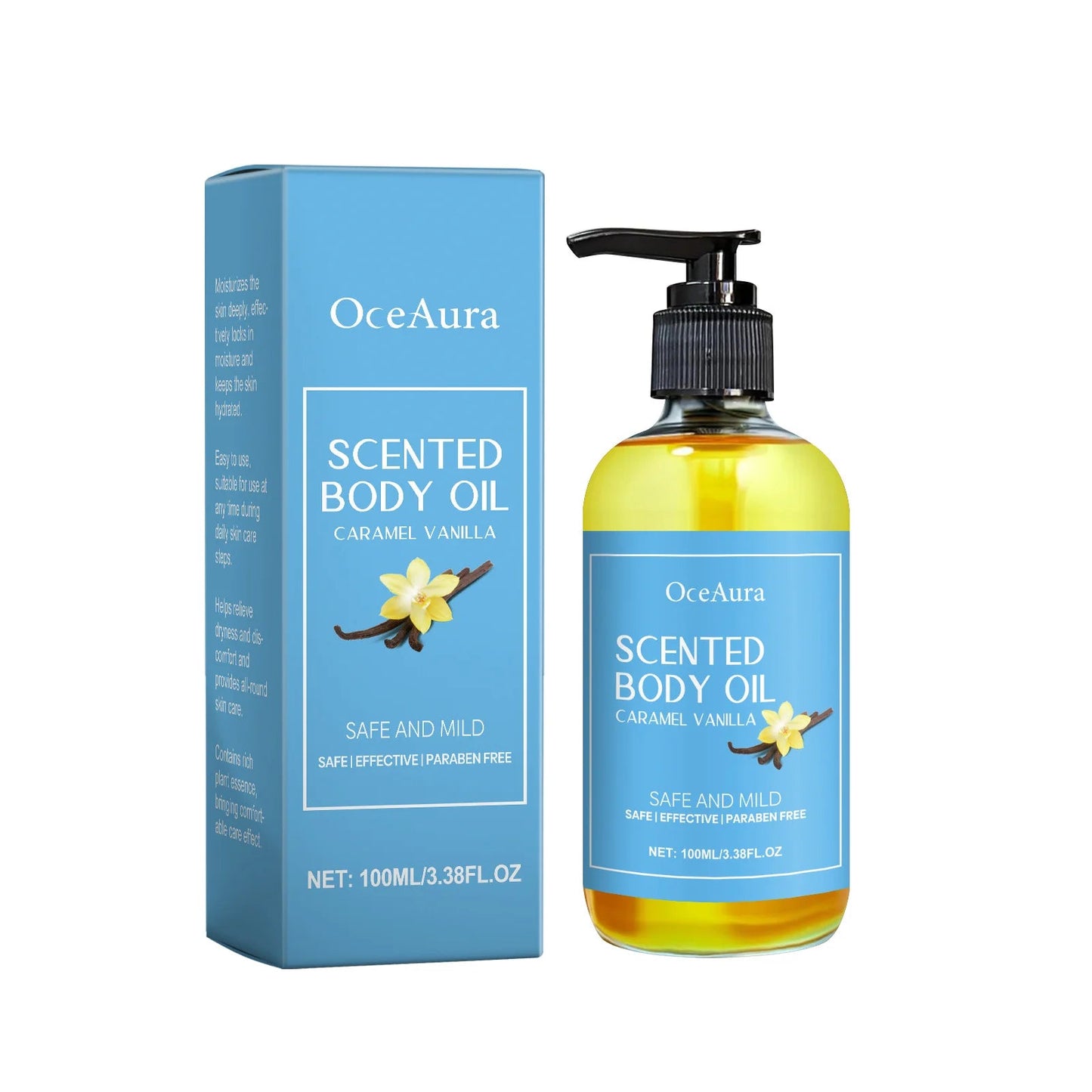 Vanilla Body Massage Oil Improve Moisturizing Relieve Stress Strengthen Nourishing Muscle Relaxing Body SPA Plant Essential Oils luvshop24