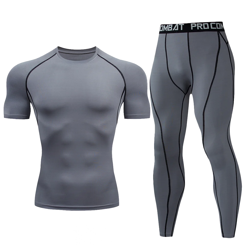 1pcs Men Long-sleeved Thermal Underwear Male Tight Fitting Fast Dry Elastic Fitness Suit Set Man Autumn Winter Sprots Wear luvshop24