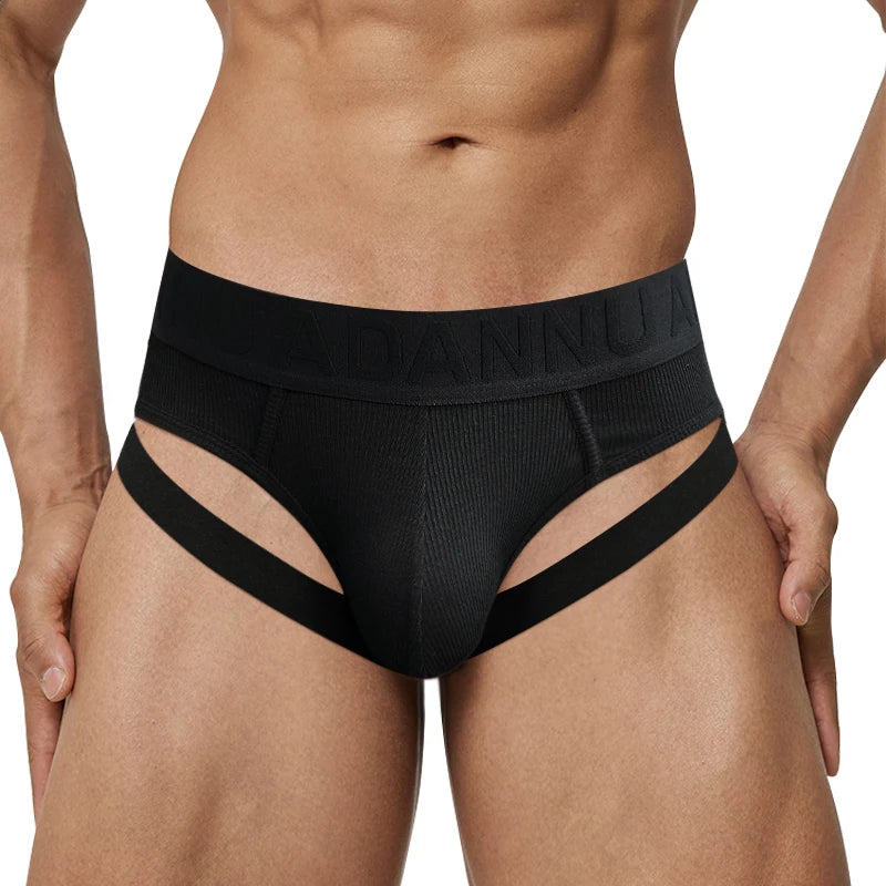 CMENIN Sexy Leg Strap Mens Sports Fitness Briefs Male Underwear Gays Slip Bikini Jockstrap Underpants Cotton Homme Bikini Briefs luvshop24