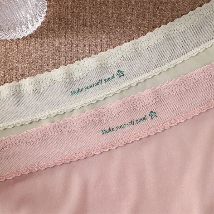 New sexy lace Panties Women Briefs ice silk breathable seamless Underwear Women ultra-thin and comfortable Female Lingerie luvshop24