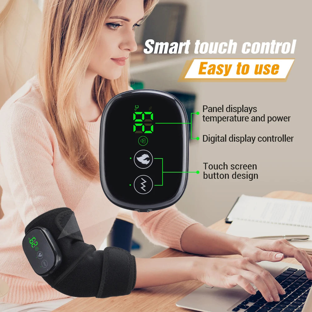 3 in 1 Electric Heating Massage Belt Knee Shoulder Vibrator Hot Compress Joint Physiotherapy Support Brace Arthritis Pain Relief luvshop24