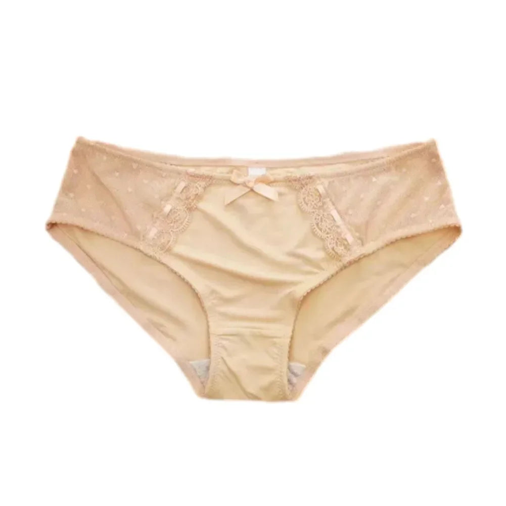 Lace Briefs Sexy Panties For Women Ice Silk Panties Large Underwear Women's Seamless Feminino Lingerie Female Elastic Underpants luvshop24