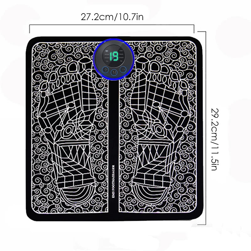 Electric Foot Massager Pad Muscle Massage Relaxation Trainer For Massage Fitness Outdoor Sport Home Family Relax luvshop24