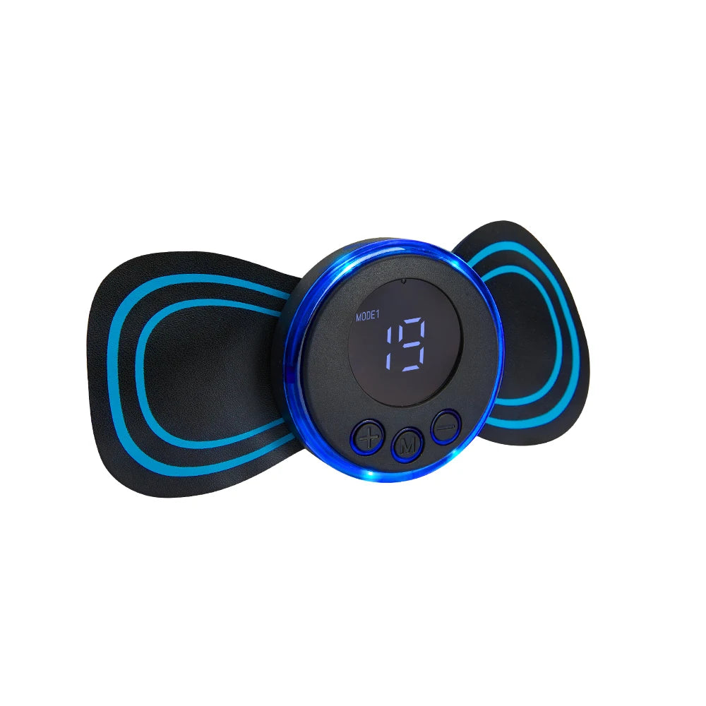 EMS Neck Massager Electric Muscle Stimulator Cervical Sticker Massage Patch Low Frequency Pulse Masajeador Pads Body Pain Relief luvshop24
