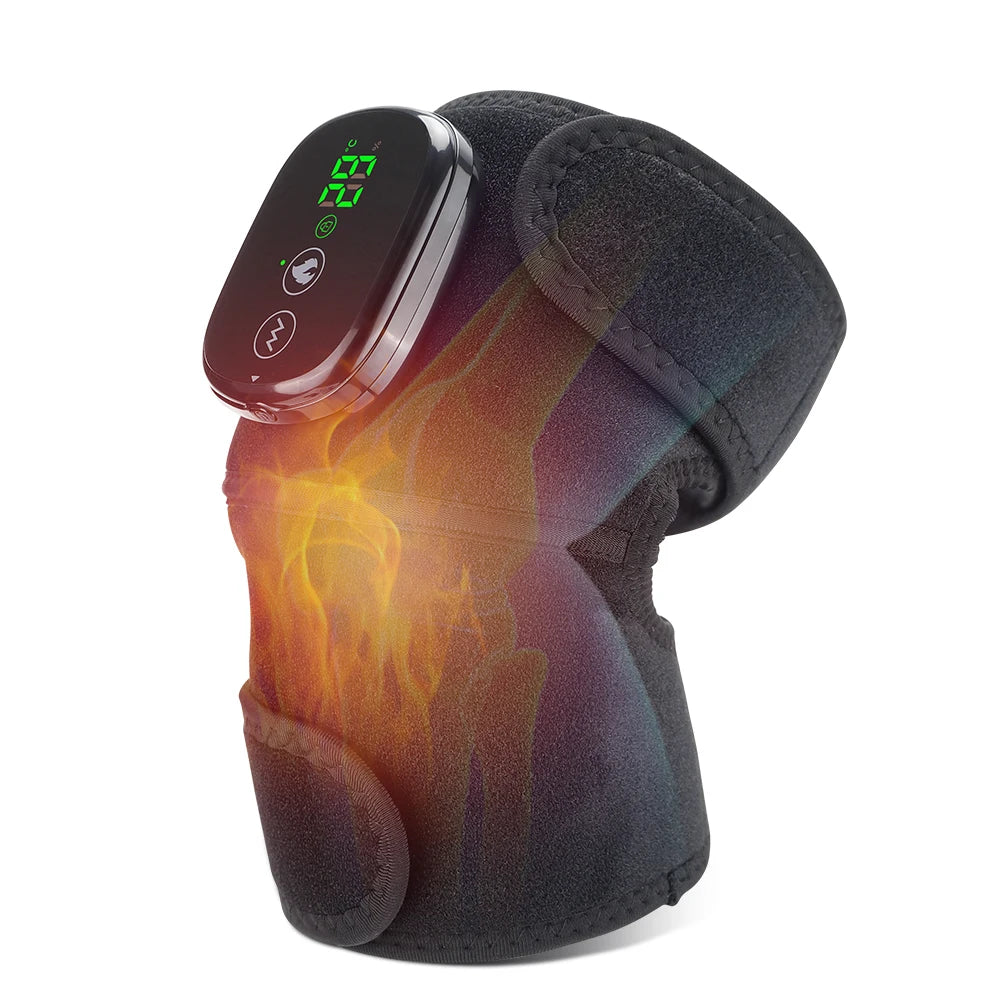 3 in 1 Electric Heating Massage Belt Knee Shoulder Vibrator Hot Compress Joint Physiotherapy Support Brace Arthritis Pain Relief luvshop24