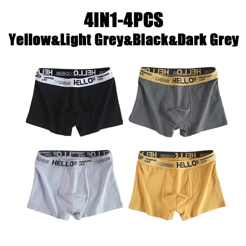 1-20Pcs Mens Underwear Male Boxers Sexy Underpants Comfortable Breathable Fashion Boys Panties Underwear Boxershorts Men luvshop24