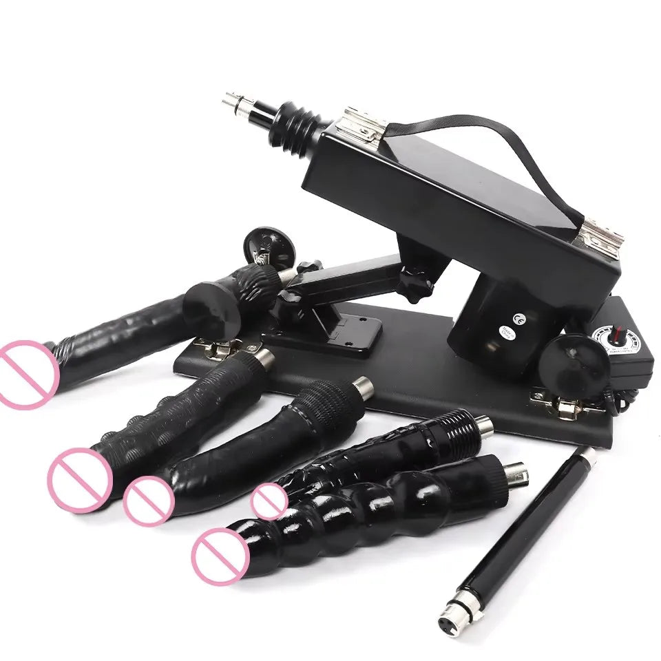 New Sex Machine for Couple Female Masturbation with Dildos Adjustable Angle Retractable Machine Gun Sex Toys luvshop24
